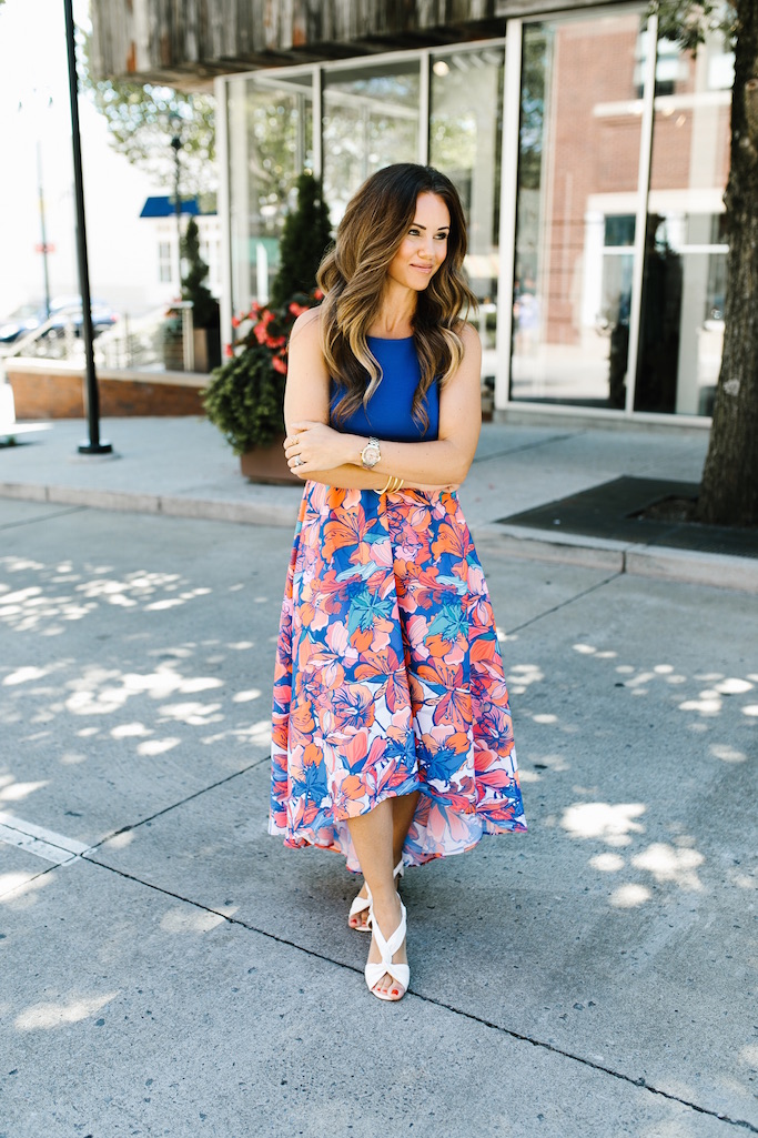 Isabella Floral High-Low Dress | KBStyled